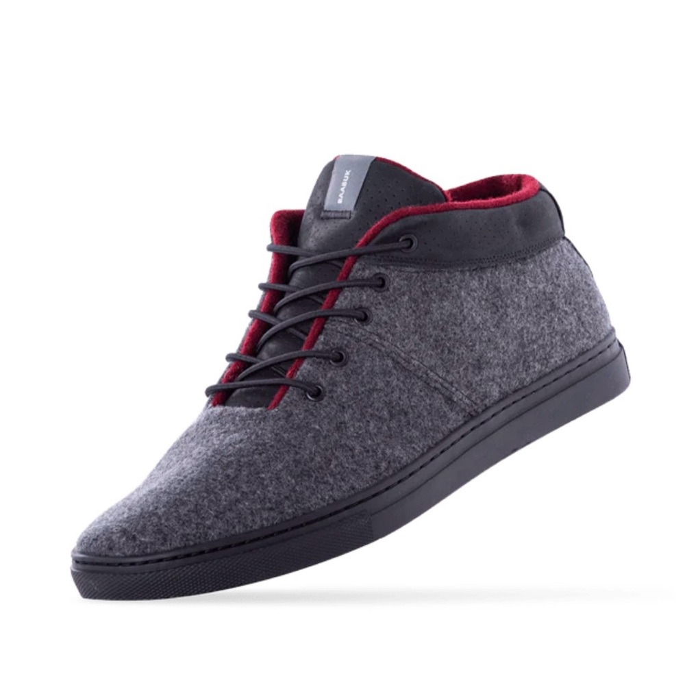 BAABUK Sky Wooler - Black Edition Men’s size 47- All Wool Winter Sneaker.
